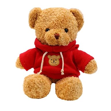 11.8 inches Teddy Bear Stuffed Animals Soft Plush Cute Teddy Bear Doll for Boys Girls (Red)