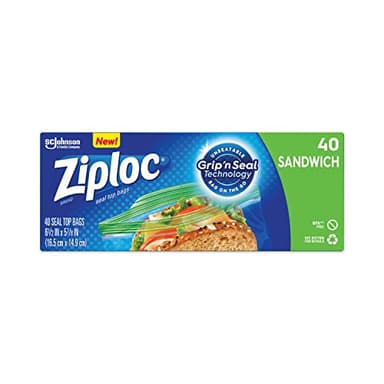 Ziploc, Seal Top Bags Sandwich Bonus Pack, 50 Count
