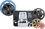 eyesen 8mm & Super 8 Reels to Digital MovieMaker Pro Film Digitizer,Film Scanner,Converts Frame by MP4 Files, with 2.4'' Screen, Viewing Saving on SD Card(Included) for 3”5”7”9” Reels, Black