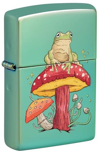 Zippo Mystical Frog Design High Polish Green Pocket Lighter