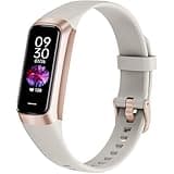 APPBYER Fitness Tracker with 24/7 Heart Rate, Blood Oxygen Blood Pressure Sleep Monitor, Activity Trackers 5 ATM Waterproof,Step Calorie Counter Pedometer Health Smart Watch for Women Men (Beige)