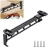 30cm Pull Out Closet Rod Heavy Duty Retractable, Sliding Wardrobe Closet valet Rod, Clothes Wardrobe Garment Rack Rod, Adjustable Clothing Organizer Holder Extendable Wardrobe Rail Tube Rod