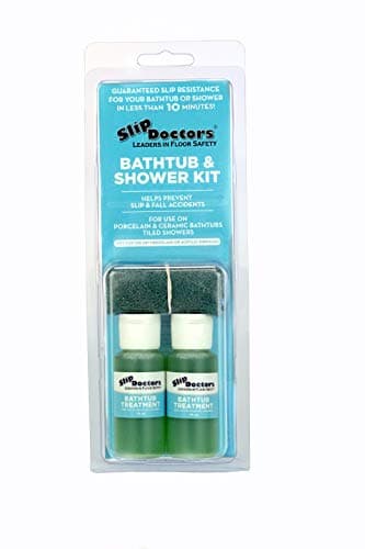 SlipDoctors Bathtub & Shower Kit | Non-Slip Treatment for Ceramic or Porcelain Tubs & Tiled Showers. Works Immediately to Increase Traction!