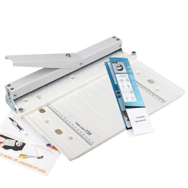 Manual Paper Creaser 13.78Inch Creasing Machine with Extended Positioning Block Paper Folder Folding Machine for Paper Book Covers Cardstock Brochures Invitations (Portable Style）