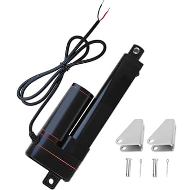 JQDML 4 Inch High Speed 1.34"/sec Linear Actuator 12V 88lbs/400N IP65 Waterproof Linear Motion Actuator with Mounting Brackets