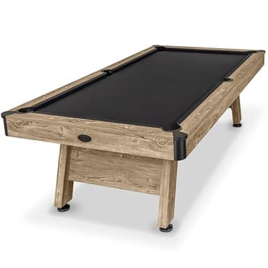 GoSports 8 ft Pool Tables with Wood Finish - Billiards Game Room Table for Adults & Family - Accessories Not Included - Black