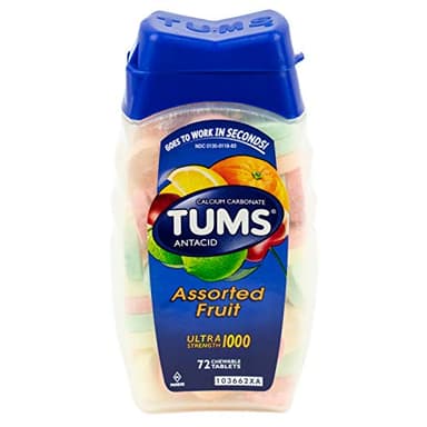 TUMS 23981 Ultra Strength Antacid, Assorted Fruit
