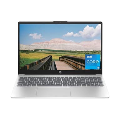 HP 15 inch Laptop, HD Display, 13th Generation Intel Core i5-1334U, 8 GB RAM, 512 GB SSD, Intel Iris Xe Graphics, Windows 11 Home, 15-fd0012nr (2024)