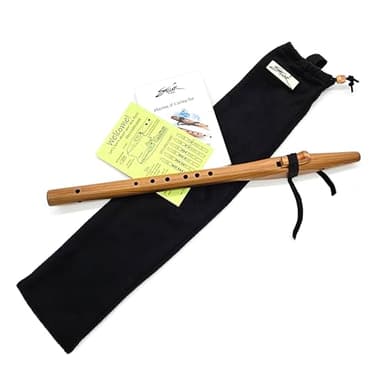 Heartwood Cedar Native American Style G Flute Package with Book and Flute Bag by Stellar Flutes
