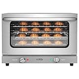 KoolMore 23 in. Commercial Countertop Convection Oven for Half-Size Pans with 4 Racks 1600W of Power in Stainless-Steel, ETL Listed for Safety and Sanitation (KM-CTCO-15)