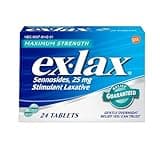 Ex-Lax Maximum Strength Stimulant Laxative Constipation Relief Pills for Occasional Constipation, Gentle Laxatives - 24 Count