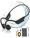 Banoshalo Bone Conduction Headphones - Swimming Headphones, Bluetooth Headphones and MP3 2-in-1, 10 H Battery Life, IPX8 Waterproof, Suitable for Running, Mountaineering and Other Sports