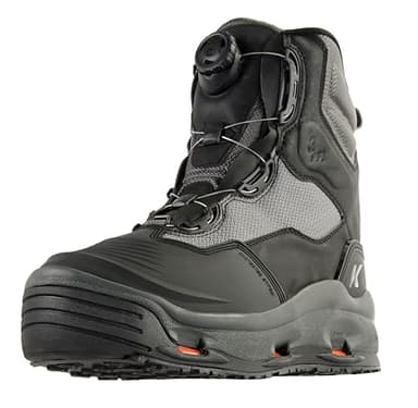 KORKERS Darkhorse w/Felt & Kling-On Soles, Color: Black/Gunmetal, Size: 11 (FB4710-11)