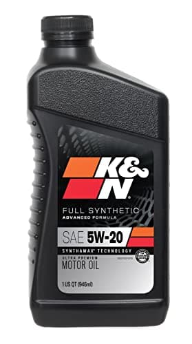 K&N Motor Oil: 5W-20 Synthetic Engine Oil: Premium Protection, High Mileage, 1 Quart