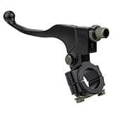 HIAORS 7/8" Universal Motorcycle Black Left Clutch Brake Handle Lever Perch for CRF XR 80 100 CRF80 XR200 SSR 125cc Coolster Roketa Baja X-Treme Pit Dirt Motor Bike Motocross Parts