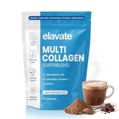 Elevate Multi Collagen Superblend Powder, Chocolate, 220g