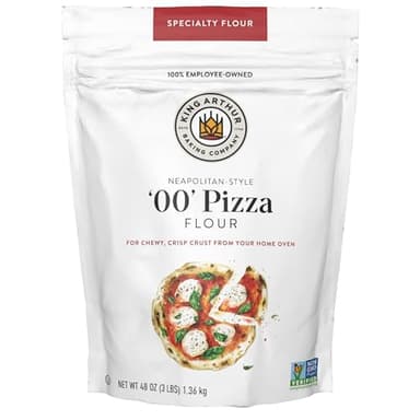 King Arthur 00 Pizza Flour, Non-GMO Project Verified, 100% American Grown Wheat, 3 lb Bag