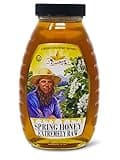 Goshen Amish Country Honey Extremely Raw Pure Spring Honey 100 Organically Natural Honey With Life Enzymes Health Benefits | Unfiltered Unprocessed Unheated | OU Kosher Certified | Glass Jar | 454G