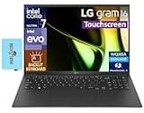 LG gram Ultra Thin & Light Intel Evo Edition Laptop 16.0" Touchscreen IPS WQXGA Display (Intel Ultra 7-155H, 32GB LPDDR5X, 2X 1TB SSD, Backlit KB, 2 TB 4, Win11H) w/DKZ USB Port Expander