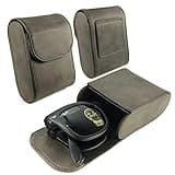 TUFF LUV [Crush-Proof Folding Sunglasses Case with Belt Loop for Ray-Ban Wayfarer Folding - Brown (Sunglasses Not Included)