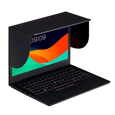 kwmobile Laptop Sun Shield - Shade for Computer Screen Glare Protection for Outdoor Working - Visor Sun Cover for 13" Laptops