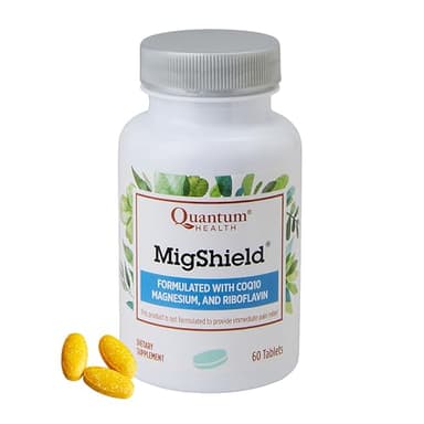 Quantum Health MigShield Magnesium Supplements with Riboflavin & CoQ10, The Power of Magnesium in Easy-to-Take Tablets For Effective Results, 60 Tablets, 30-Day Supply