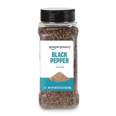 Amazon Grocery, Ground Black Pepper, 18 Oz