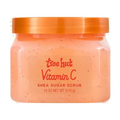 Tree Hut Vitamin C Shea Sugar Scrub, 18 oz, Ultra Hydrating and Exfoliating Scrub for Nourishing Essential Body Care