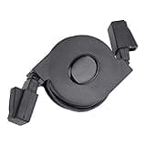 CAT 6 Ethernet Cable, 2m Adjustable Retractable CAT6 RJ45 LAN Network Cable Cord Black
