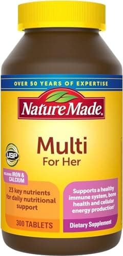 Nature Made Women's Multivitamin Tablets, 300 Count for Daily Nutritional Support
