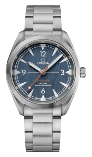 Omega Seamaster Railmaster Automatic Chronometer Blue Dial Men's Watch 220.10.40.20.03.001