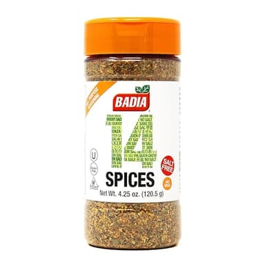 Badia 14 Spices Salt-Free All Purpose Seasoning, 4.25 oz – Savory Blend of Garlic, Onion, Herbs, Spices & Peppers