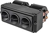 JEGS Auxiliary UTV Heater - 12/24V, 177 CFM, 20,000 BTU, Mountable Switch, Triple Louvers, 2-Speed Fan, Compact Design