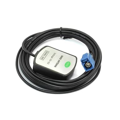 Vehicle Waterproof Active GPS Navigation Antenna Fakra Type C Blue Magnet Mount for Audi Ford Dodge RAM GM Chevy Chevrolet GMC Jeep Cadillac BMW Audi Benz Car Truck SUV Head Unit