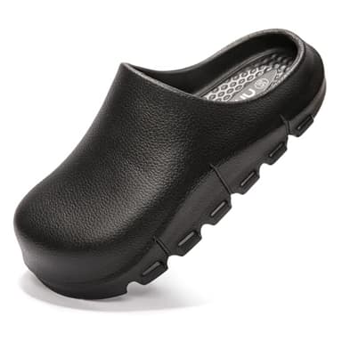 NITTI Women's Arch Support EVA Garden Shoes for Women - Comfort Waterproof Slip-on Outdoor Beach Mules Sandal Ladies Classic Closed Toe Clogs (Black,US 9-10)