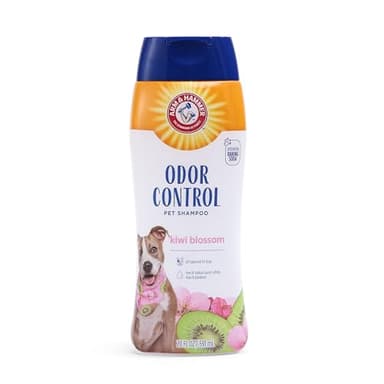 Arm & Hammer Deodorizing Dog Shampoo with Baking Soda for Odor Control, Tearless Moisturizing Formula for Sensitive Skin, Fresh Kiwi Blossom Scent, Safe for Dogs and Puppies, 20 Fl Oz