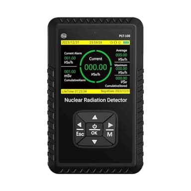 Sooguard Geiger Counter Nuclear Radiation Detector - Portable Handheld Beta Gamma X-ray Radiation Monitor Meter, Nuclear Wastewater, Seafood Detection Radiation Dosimeter with LCD Display,Rechargeable