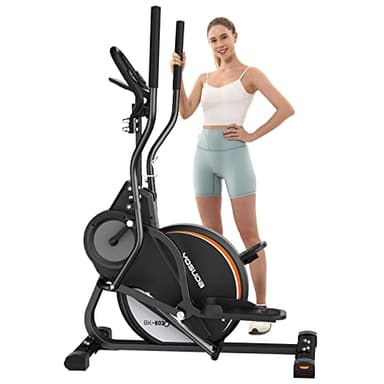 YOSUDA Elliptical Exercise Machine, 3-in-1 (Elliptical + Cardio Climber + Stair Stepper) Elliptical Machine for Home with 45°Incline, 15.5 in Stride, 16-Levals Resistance, Quiet Magnetic System