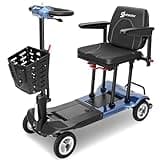 Aotedor Mobility Scooters for Adults,Ultra Lightweight 36Lbs Folding Electric Powered Scooter for Senior 22 Miles Long Travel Range w/2 Lithium Batteries All Terrain Motorized Scooter Airline Approved