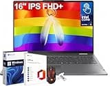 Lenovo Yoga 7i 2-in-1 16" 2K Touchscreen Business Laptop, Intel Ultra 5 125U (Up to 4.3 GHz), 16GB RAM, 1TB SSD, Backlit KB, Fingerprint Reader, Wi-Fi 6E, Win 11 Pro & MS Office Lifetime License