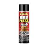 Leak Stopper Rubber Flexx – Waterproof Repair & Sealant Spray - Point & Spray to Seal Cracks, Holes, Leaks, Corrosion & More | Black – 1 Bottle 18oz