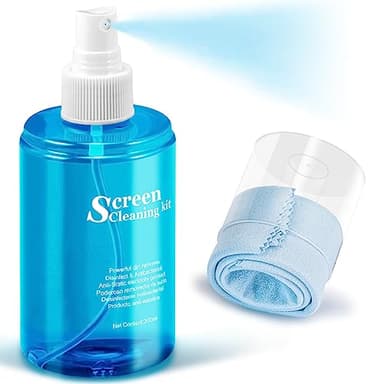 Car Screen Cleaner Spray, walrfid TV Computer Laptop Touchscreen Mist Cleaning Kit Wipe for CD Disc DVD VCD, Electronic Cell Phone iPad iPhone MacBook Pro Tablet Monitor LCD LED Flat Screens