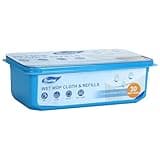 Wet Pads Refill for Swiffer Sweeper Multi-Surface Wet Cloth Refills for Floor Mopping and Cleaning, 30 Count