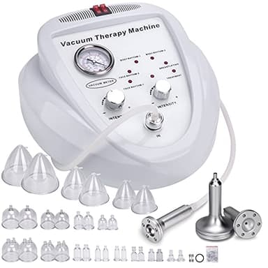 Titoe Vacuum Therapy Machine Multifunctional 0-75cmHg Cupping Cups Machine 6 Mode Adjustable Suction Vacuum Machine with 30 Cups and 3 Pumps