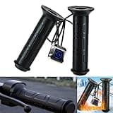 ATV Heated Grips, 4 Wheeler Hand Warmers, 12v 7/8" Handlebar Heater, Easy Lock-On Grip for ATVs