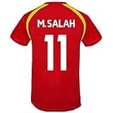 Liverpool FC Mens Salah 11 Poly Training Kit T-Shirt Red LFC Large