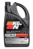 K&N Motor Oil: 5W-30 Synthetic Engine Oil: Premium Protection, High Mileage, 5 Quarts