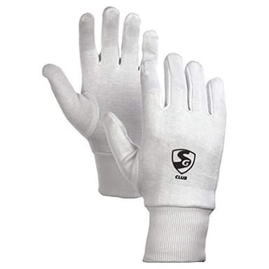 SG Club Inner Gloves for Wicket Keeping and Batting Mens Size