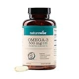NatureWise Omega 3 Fish Oil - 500 mg per Pill - EPA & DHA - Support for Immune Health & Cognitive Function - Wild-Caught, Gluten and Soy Free, Non-GMO - 90 Softgels[3-Month Supply]