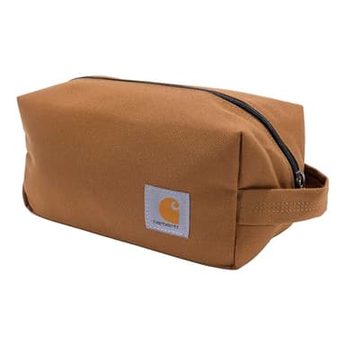 Carhartt Durable Travel Kit, Organize Essentials W/the Water Resistance Toiletry Bag, Carhartt Brown